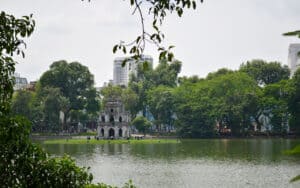 Torre tartaruga Lago Hoan Kiem