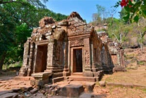 Vista del tempio a Pakse - Champasak