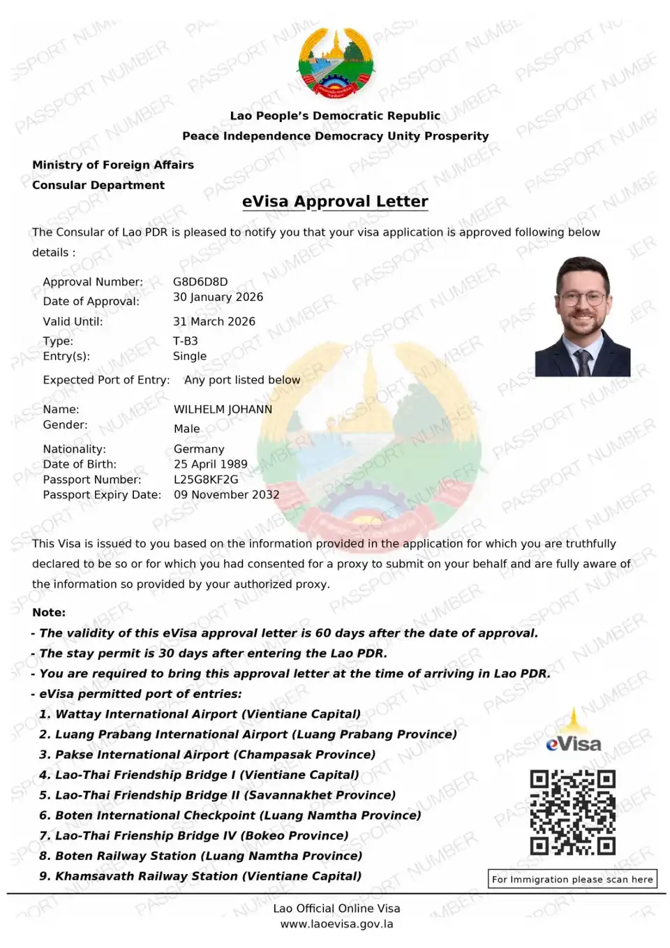 Lettera di Approvazione