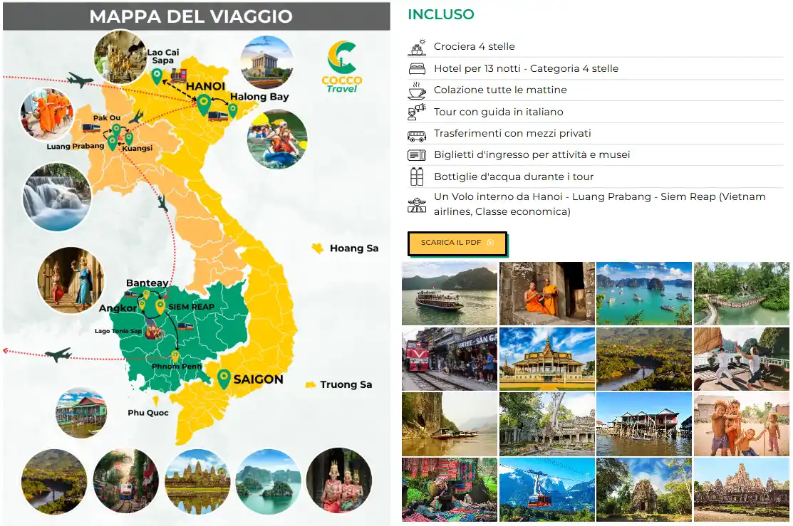 Tesori del Vietnam, Laos e Cambogia - 14 giorni