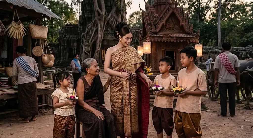 Sampot - L'Abito Tradizionale Khmer