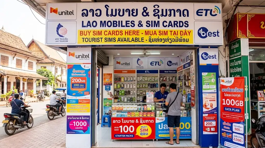 Come Acquistare una SIM Fisica in Laos