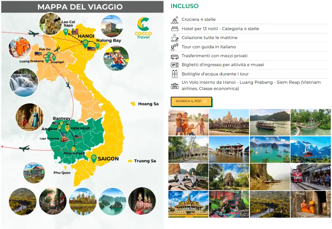 Scopri il Tour: Tesori del Vietnam, Laos e Cambogia - 14 giorni