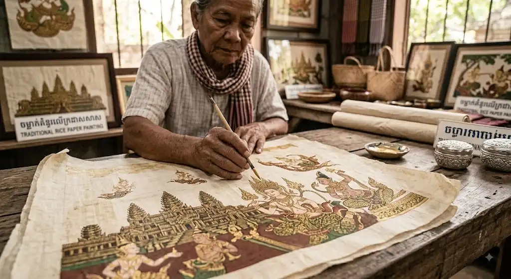 Quadri su Carta di Riso - Angkor Sulla Parete di Casa