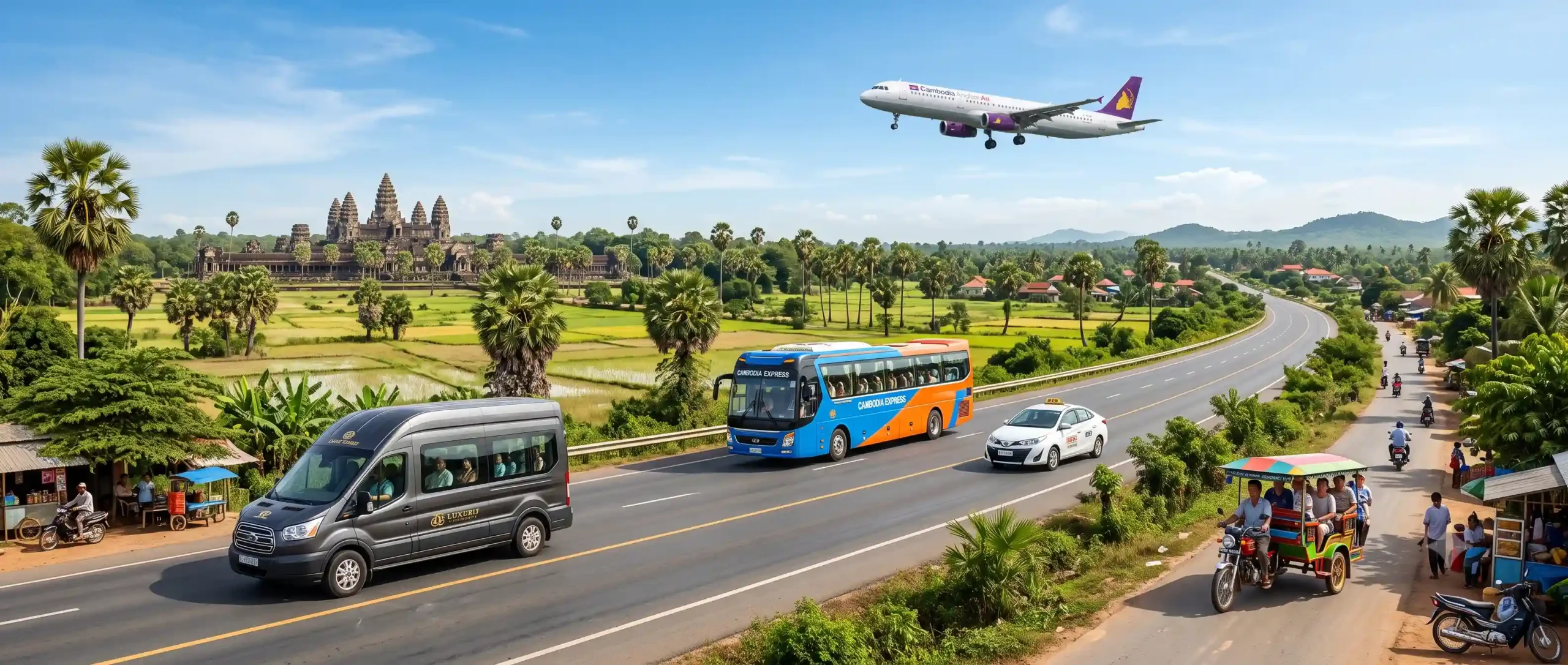 Come Muoversi in Cambogia tra le Città: Bus, Taxi, Tuk-Tuk e Voli
