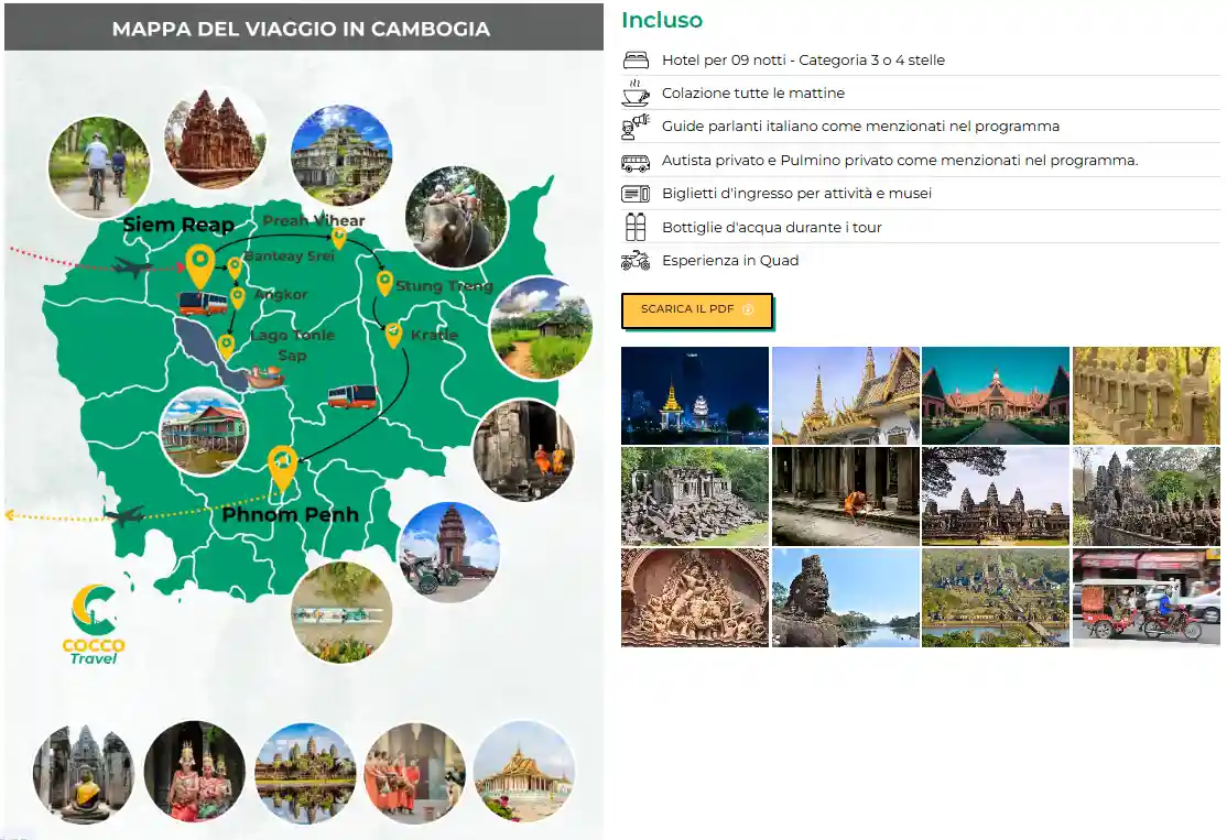 Cambogia in 10 Giorni dai Templi di Angkor alla Capitale